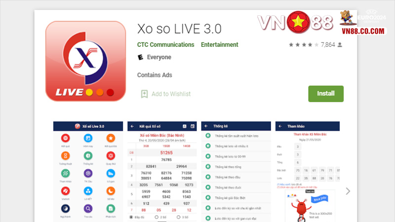 Ứng dụng Xổ số trực tiếp